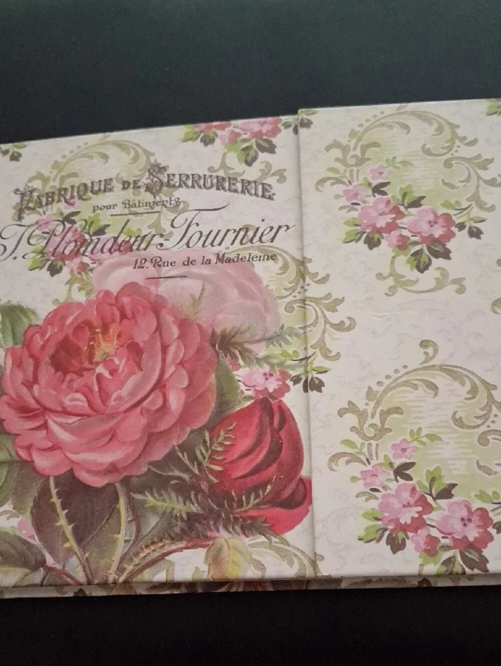 Victorian Rose Decorative Booklet Pink Floral Design
